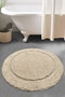 Mijölnir Wolle - 09 Alfombrilla de baño de algodón en color piedra